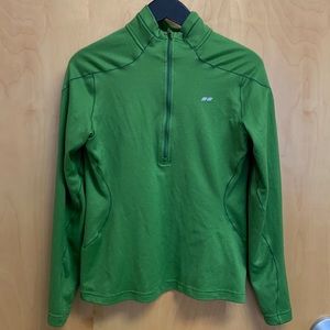 Koppen Green zip long sleeve pull over